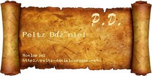 Peltz Dániel névjegykártya